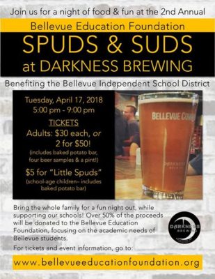 Spuds & Suds Fundraiser @ Darkness Brewing | Bellevue | KY | United States