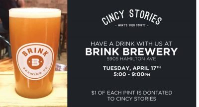 Cincy Stories Fundraiser @Brink Brewery @ Brink Brewing Co | Cincinnati | OH | United States