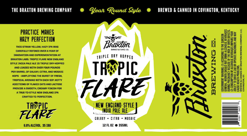 Braxton Tropic Flare Label